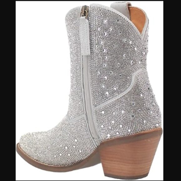 NIB Dingo Rhinestone Leather Cowboy Boots, 7.5 - Picture 5 of 13